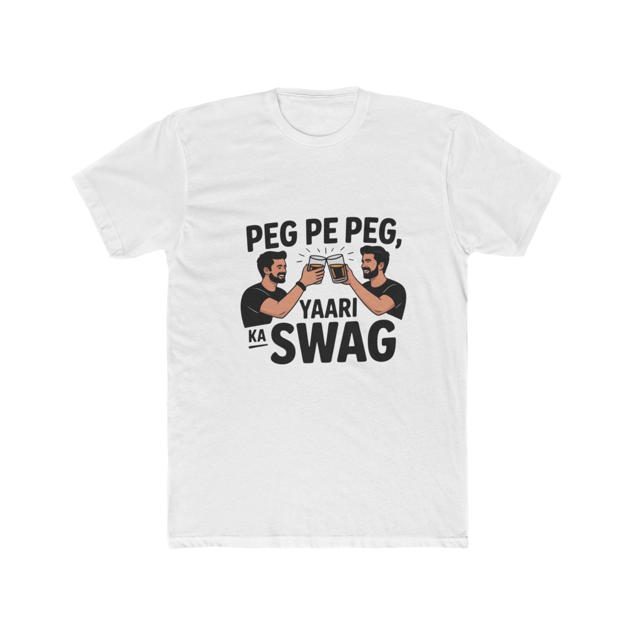 Swag with Dosti Title Design Unisex Printed T-Shirt
