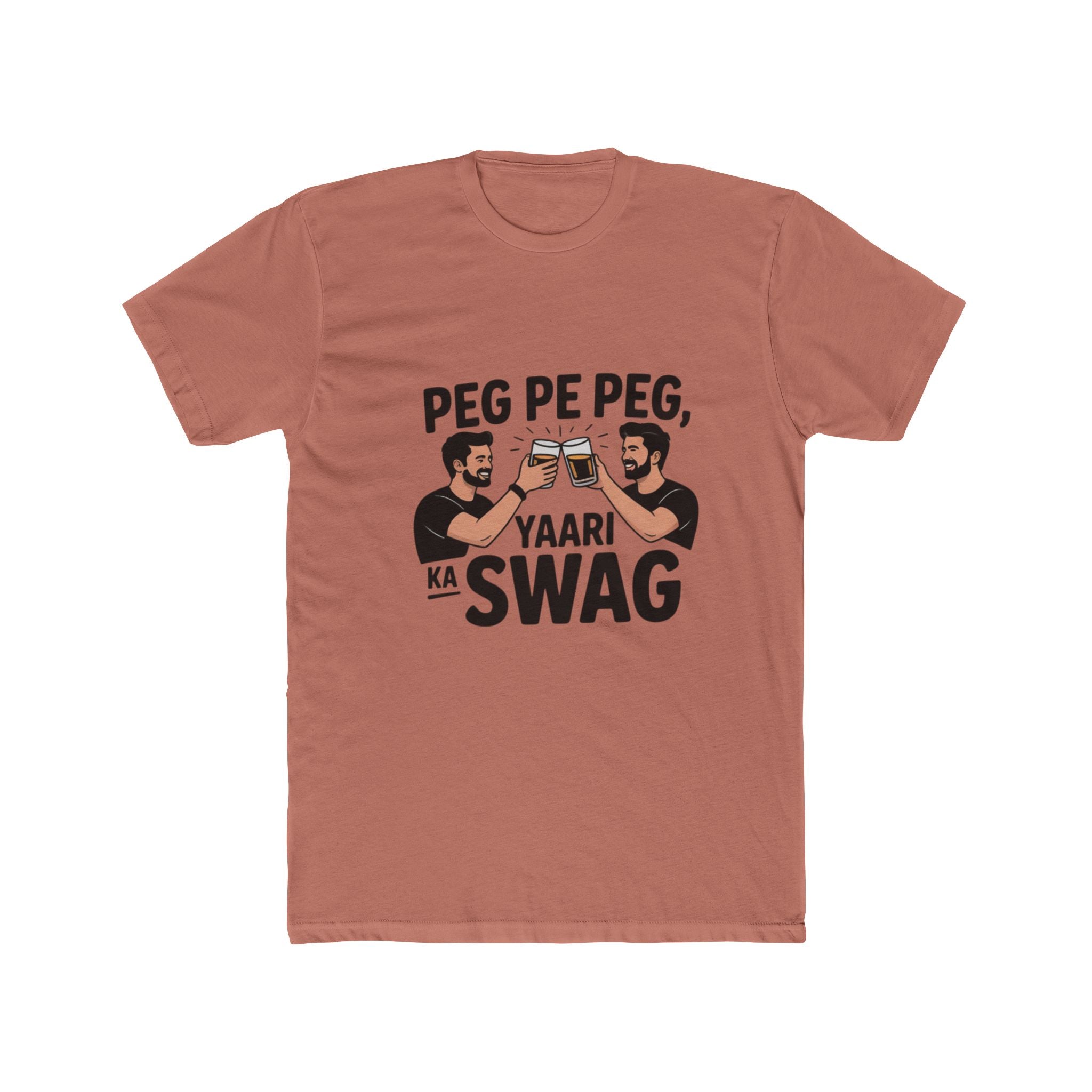 Swag with Dosti Title Design Unisex Printed T-Shirt