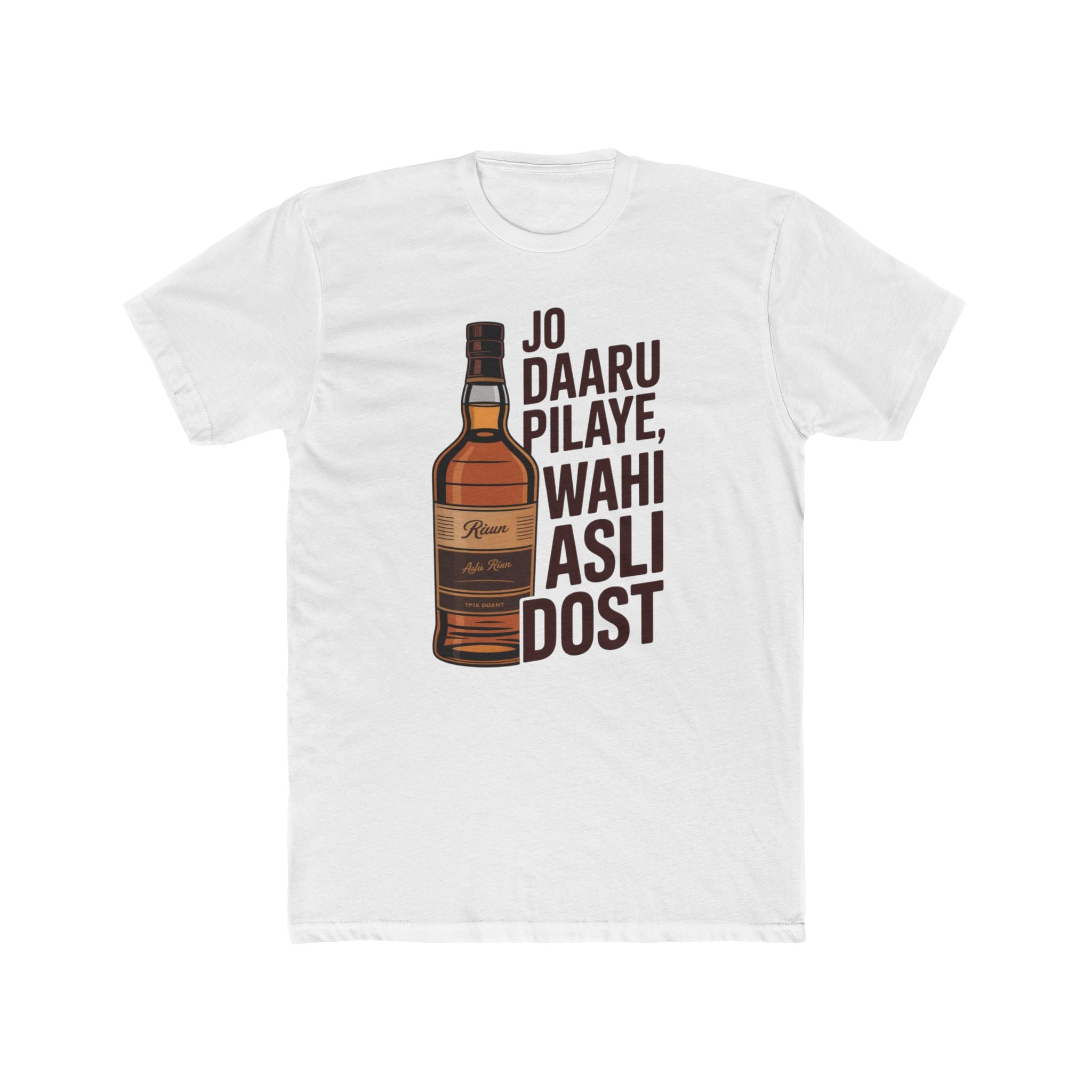 Daru with Dosti Title Design Unisex Printed T-Shirt