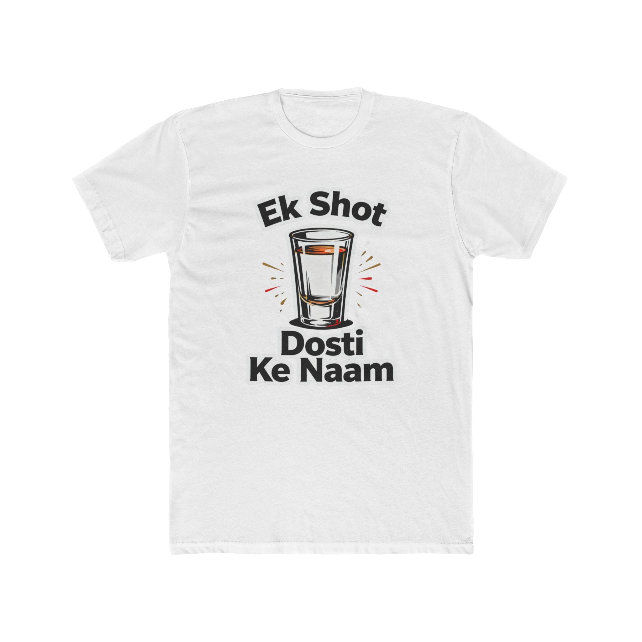 Shot with Dosti Title Design Unisex Printed T-Shirt