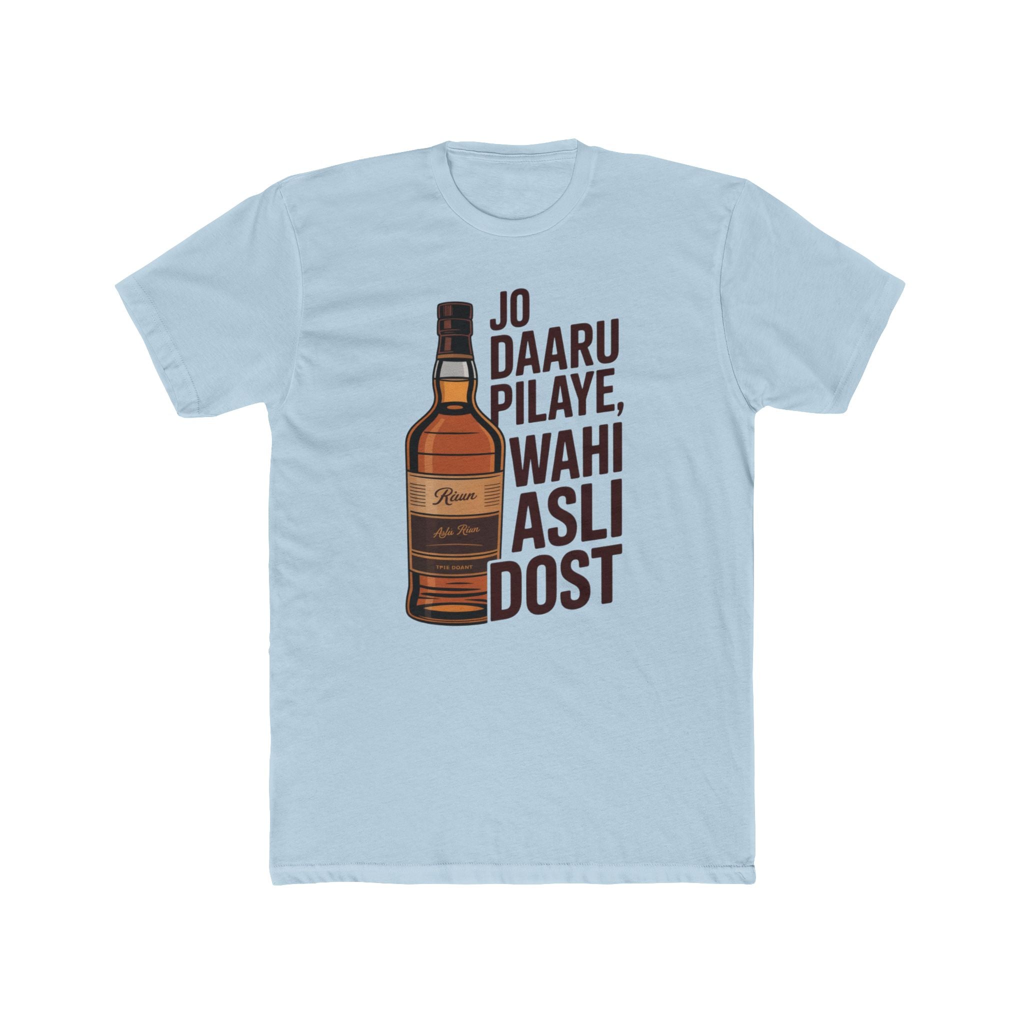 Daru with Dosti Title Design Unisex Printed T-Shirt