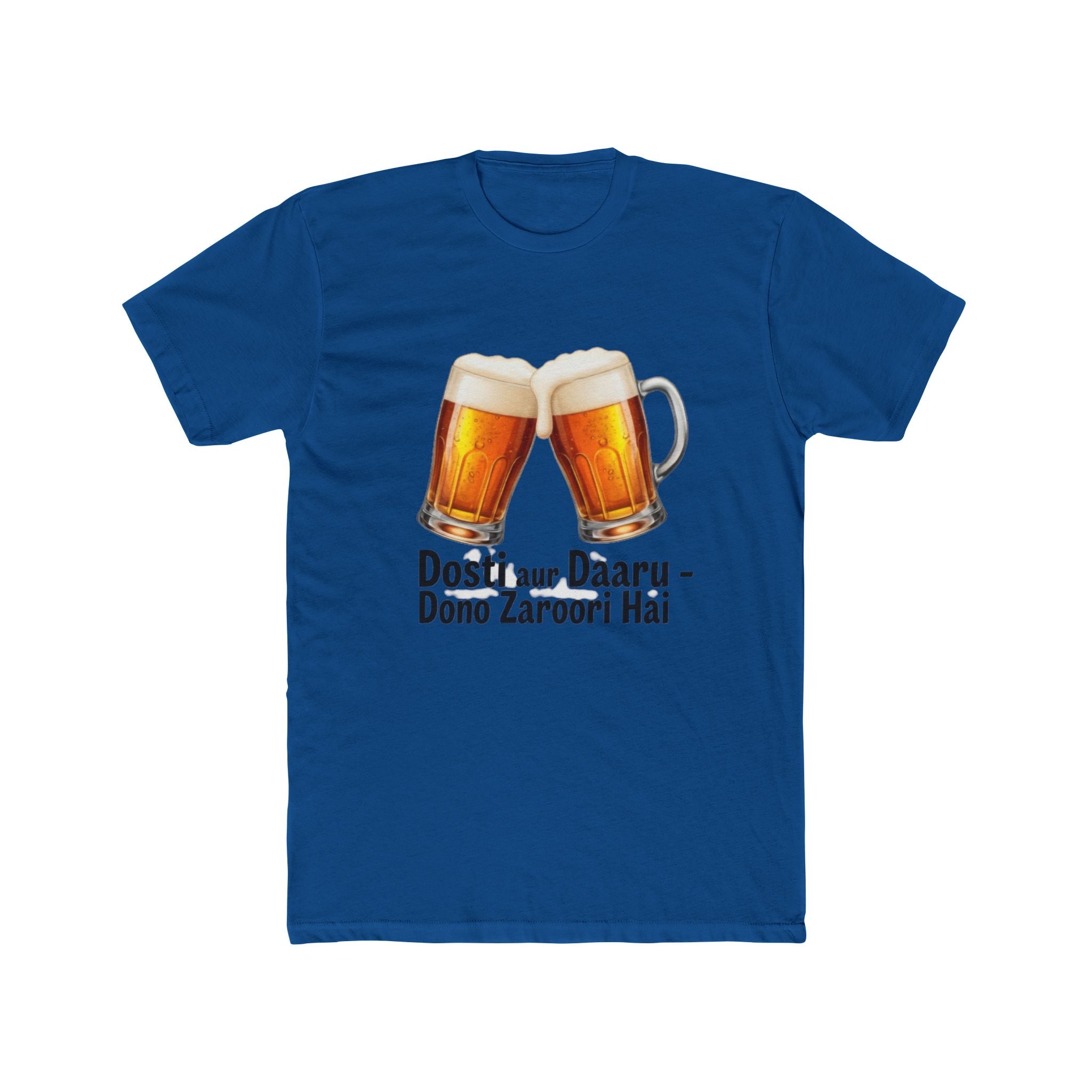 Daru aur Dosti Title Design Unisex Printed T-Shirt