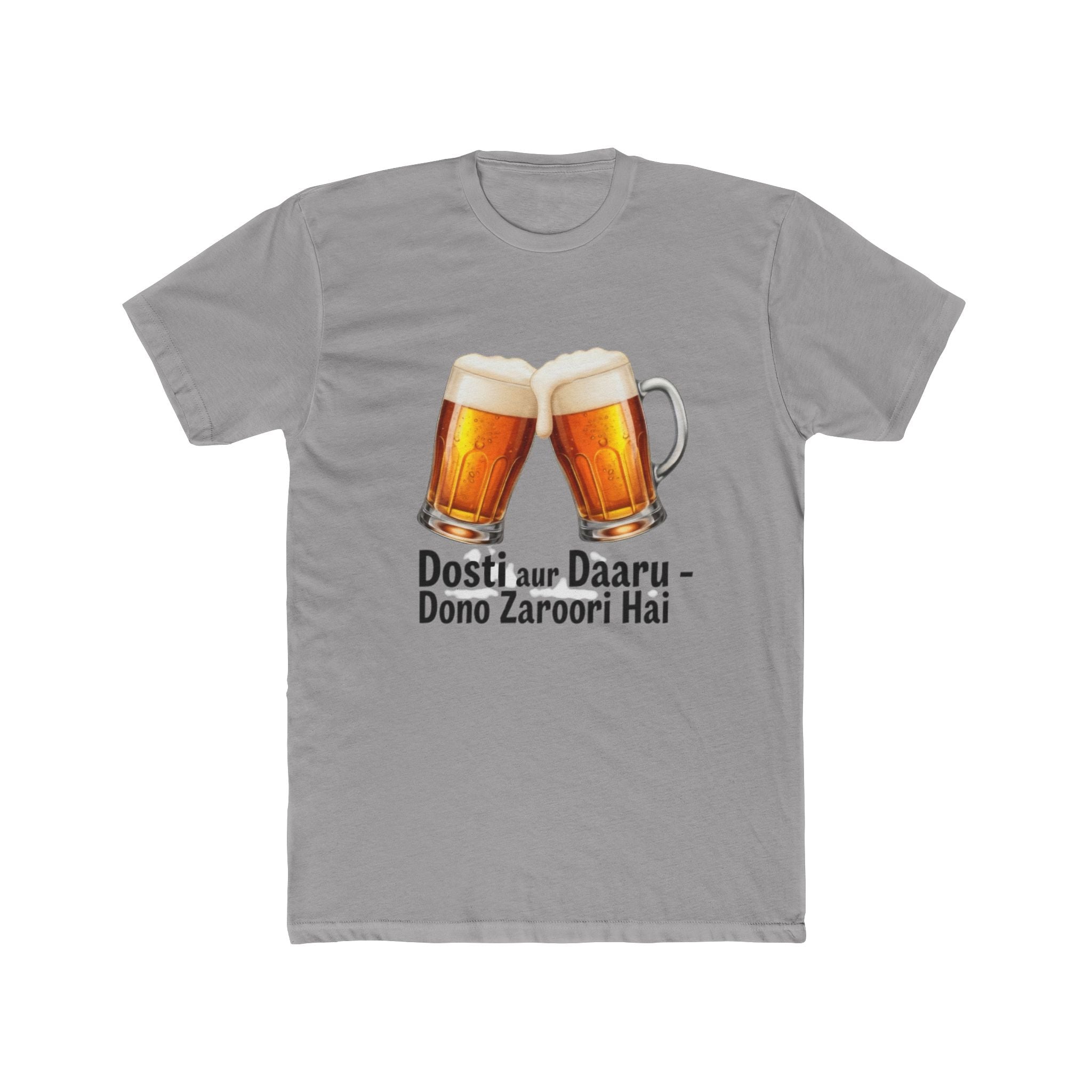 Daru aur Dosti Title Design Unisex Printed T-Shirt