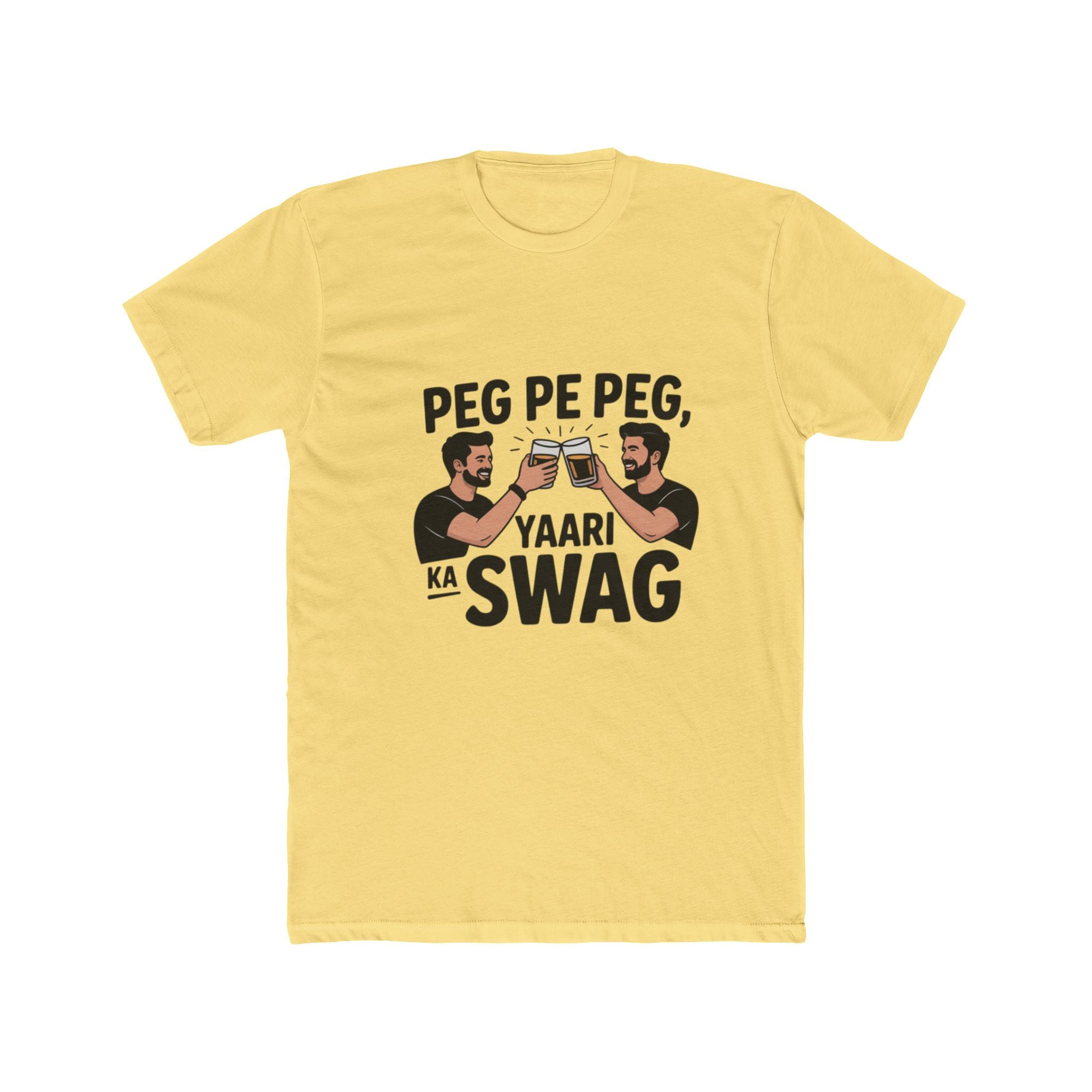 Swag with Dosti Title Design Unisex Printed T-Shirt