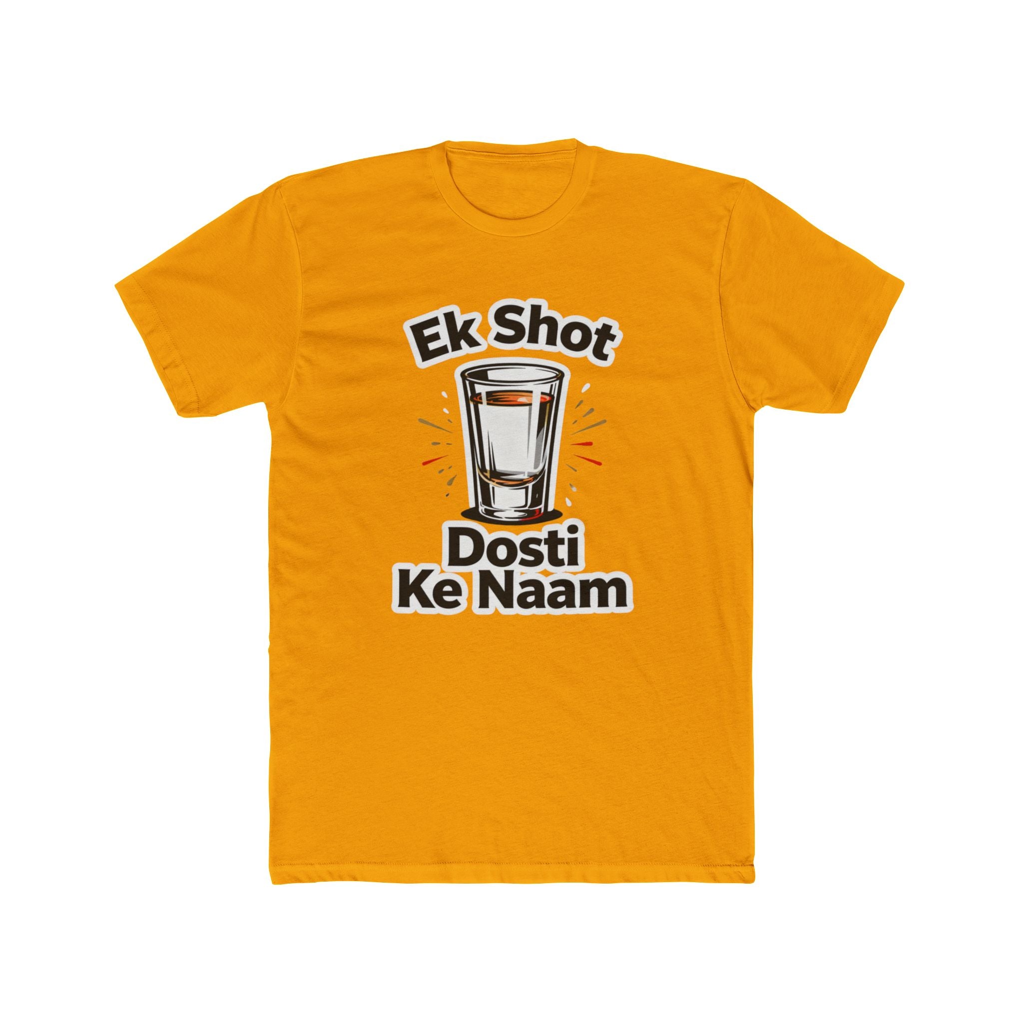 Shot with Dosti Title Design Unisex Printed T-Shirt