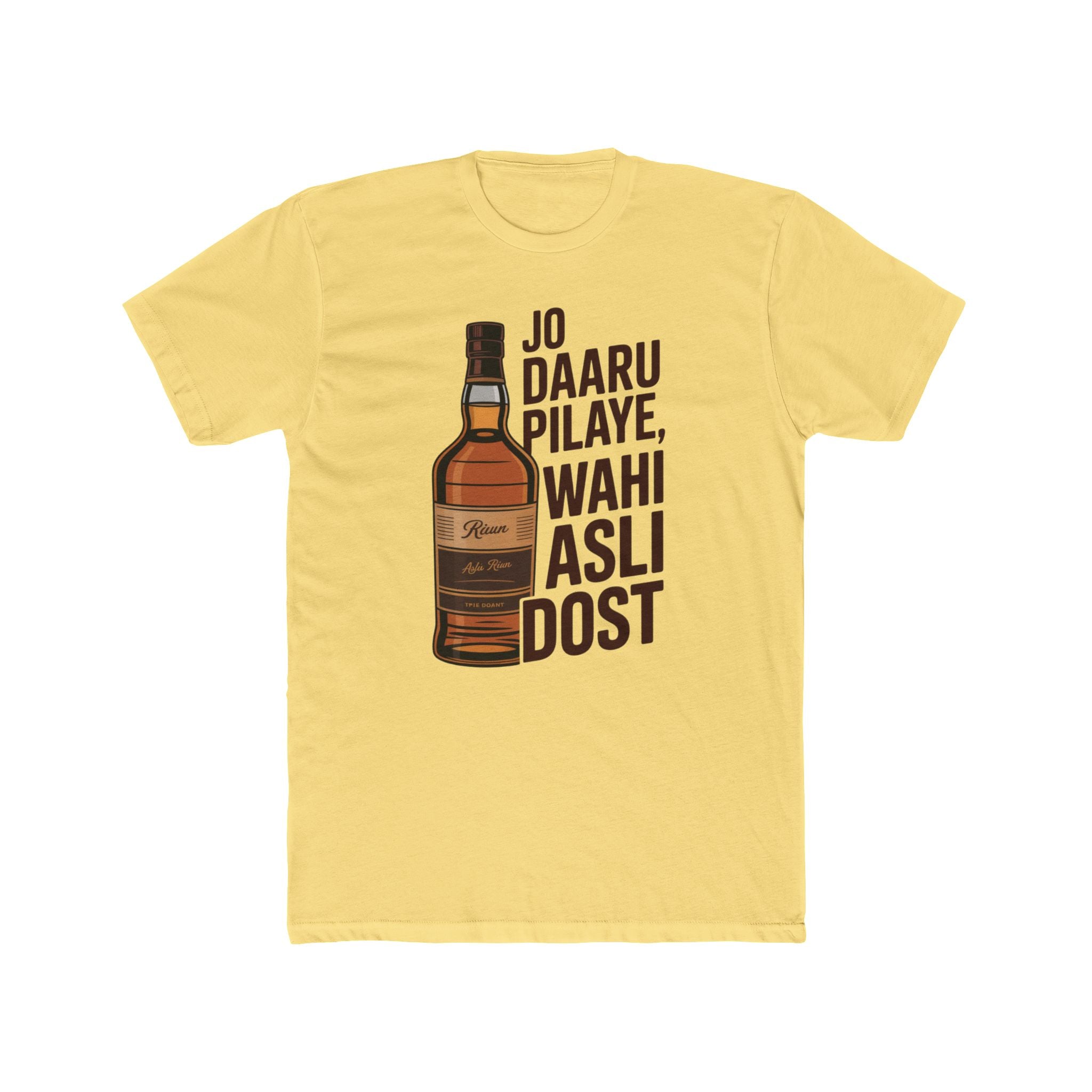 Daru with Dosti Title Design Unisex Printed T-Shirt