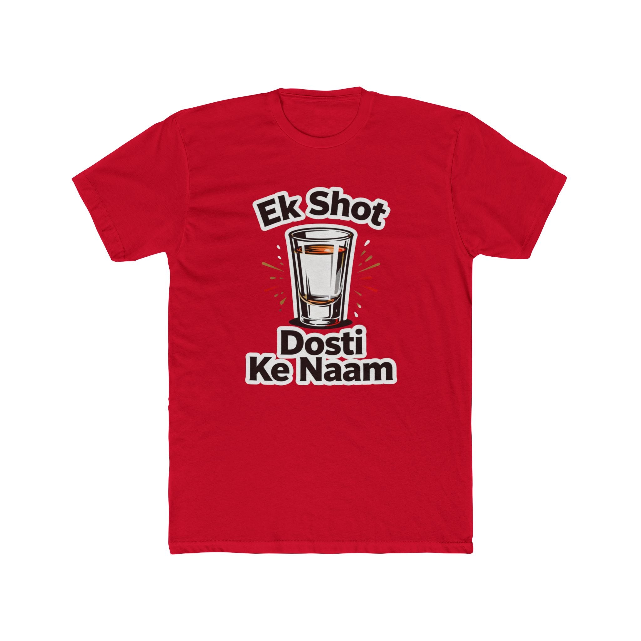 Shot with Dosti Title Design Unisex Printed T-Shirt