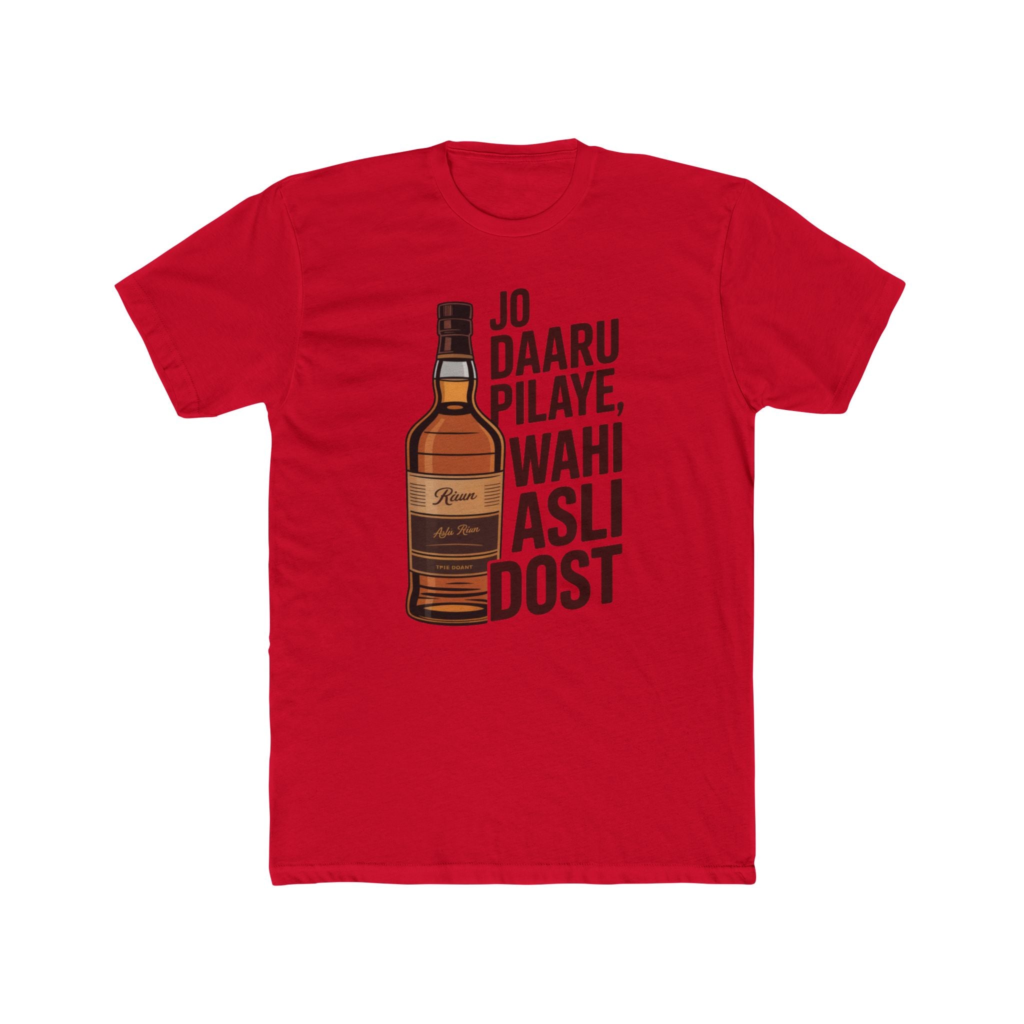 Daru with Dosti Title Design Unisex Printed T-Shirt
