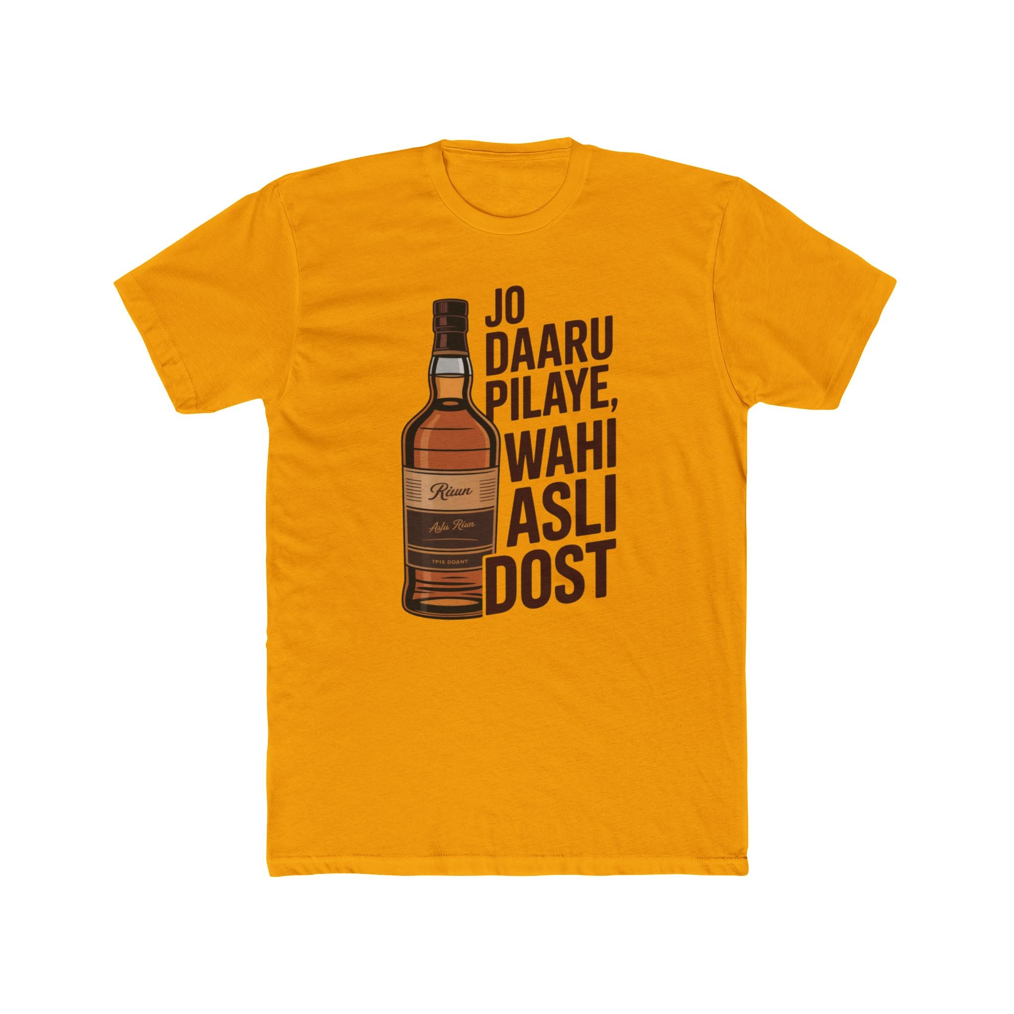 Daru with Dosti Title Design Unisex Printed T-Shirt
