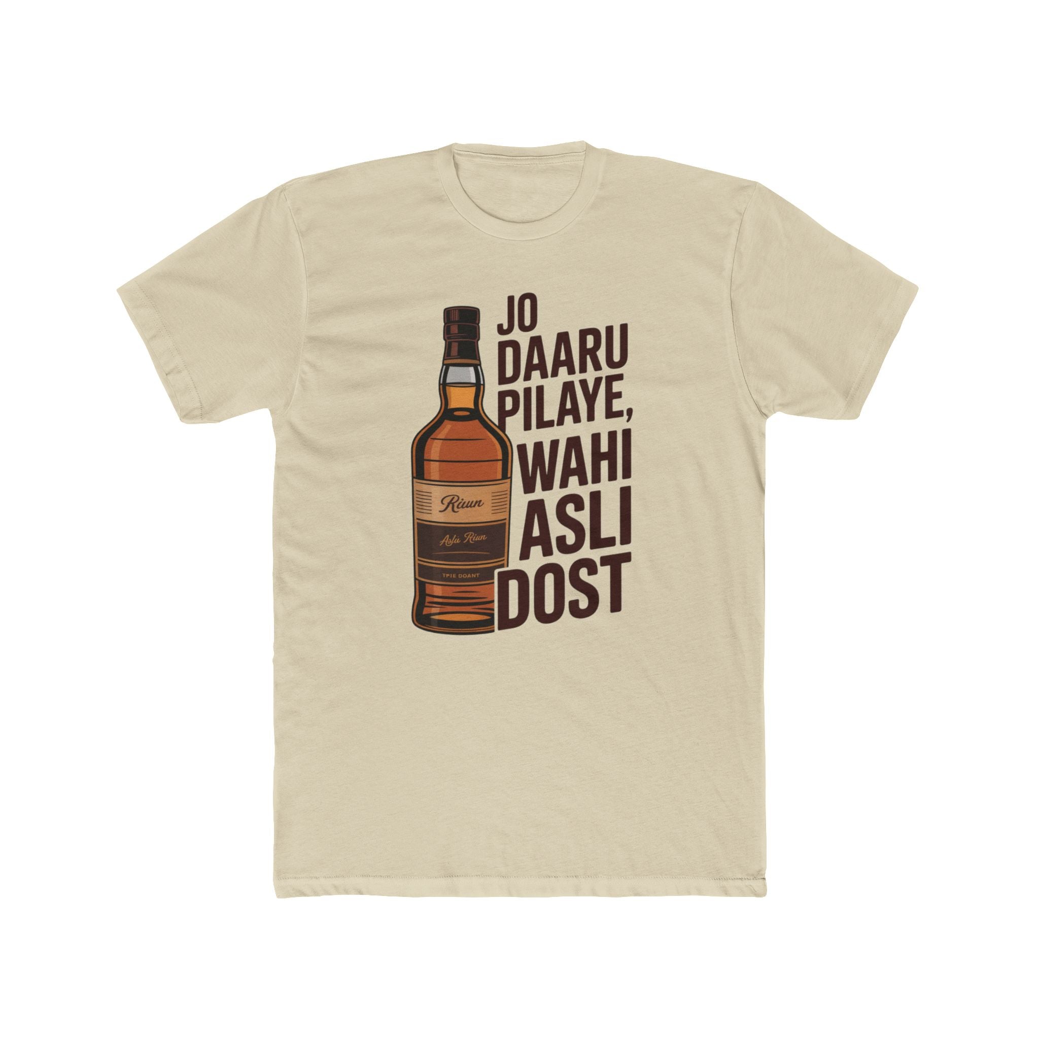 Daru with Dosti Title Design Unisex Printed T-Shirt