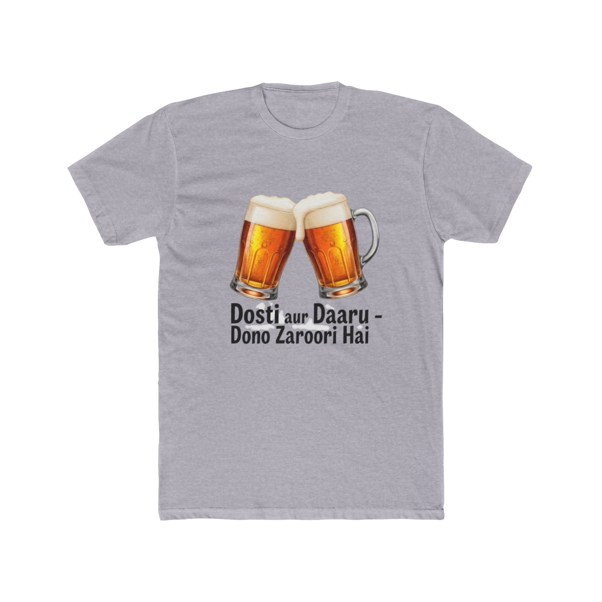 Daru aur Dosti Title Design Unisex Printed T-Shirt