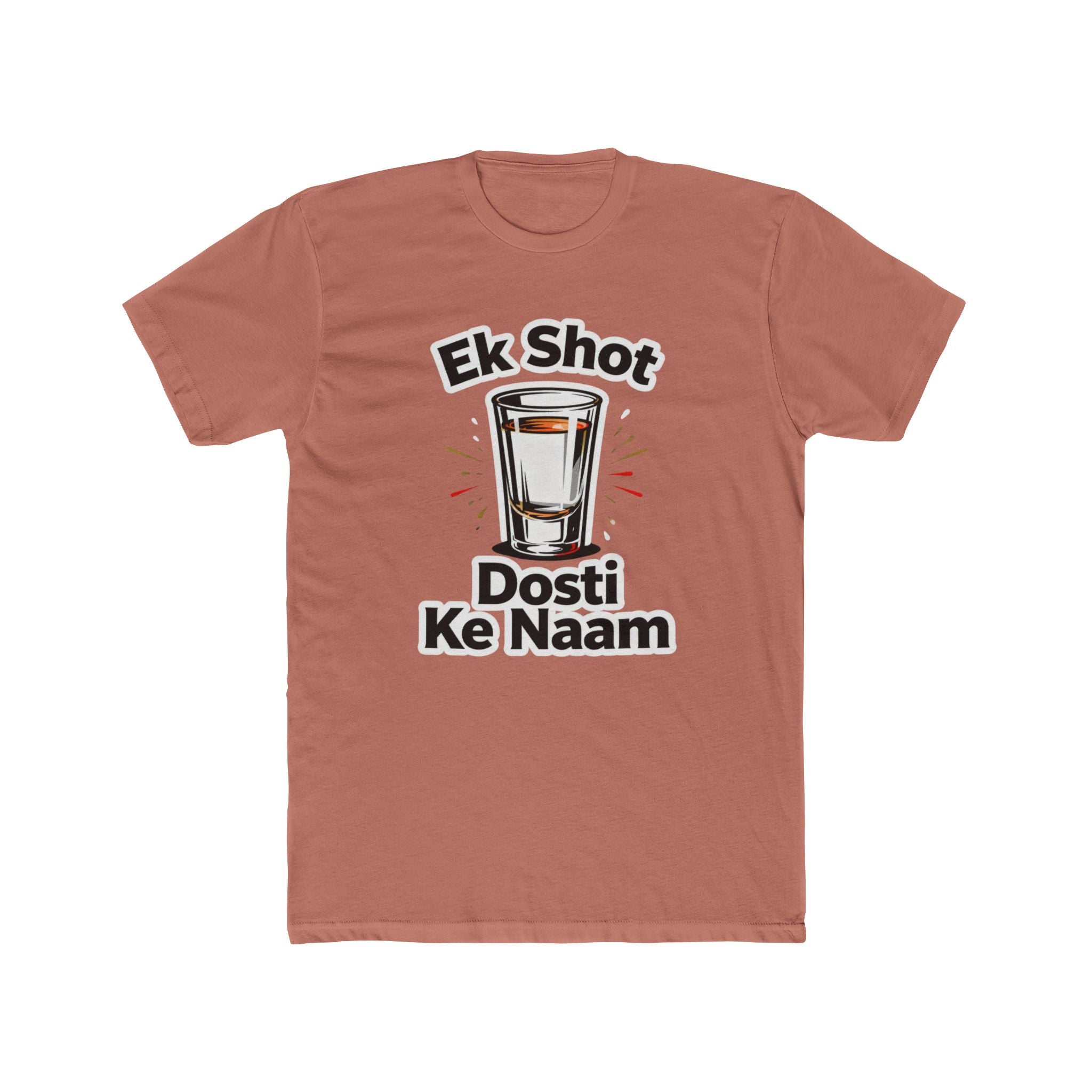 Shot with Dosti Title Design Unisex Printed T-Shirt
